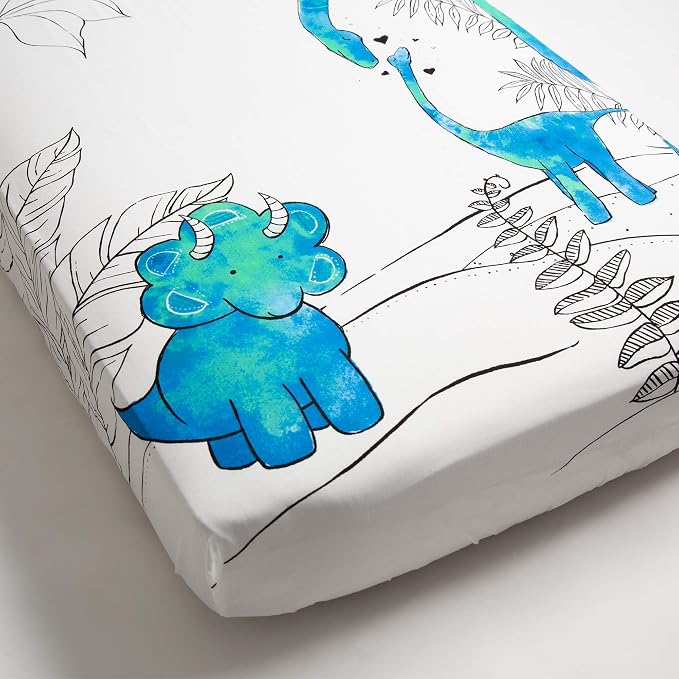 JumpOff Jo - Fitted Crib Sheet, Super Soft Breathable 100% Cotton Baby Crib - Image 6