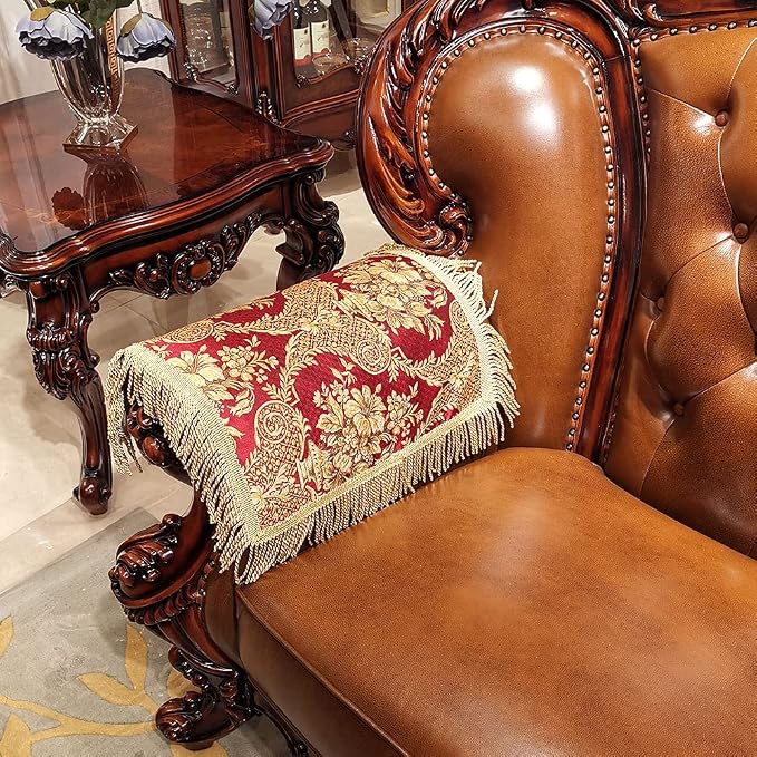 LUFEIJIASHI Luxury Sofa Armrest Covers Couch arm Covers - Image 2