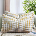AmHoo Set of 2 Boho Chenille Pillow Cover Decorative Tufted Pillowcase by AmHootextile