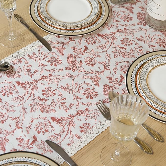 Vintage Floral Table Runner - Image 6