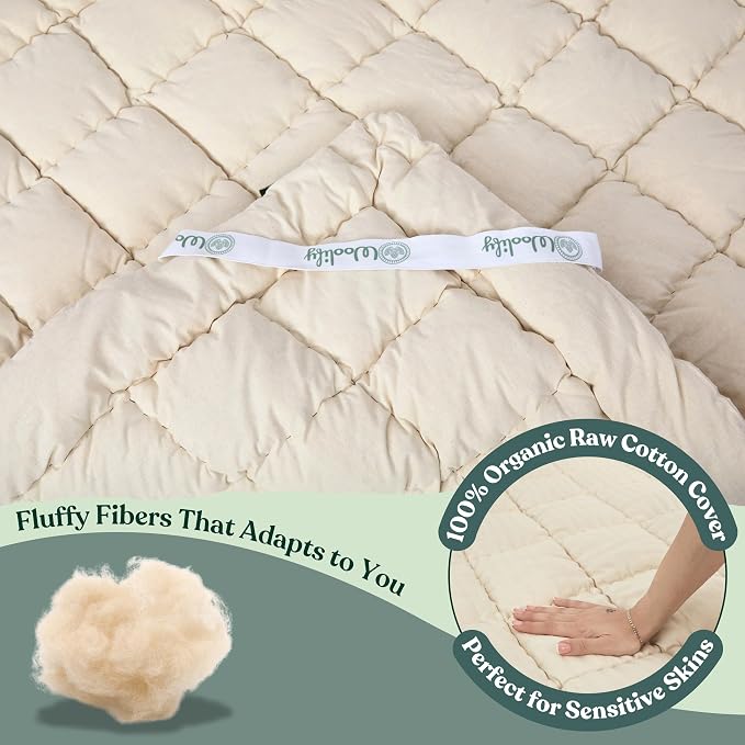 Organic Merino Wool Mattress Topper - Image 7