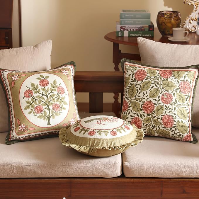 Rectangle Throw Pillow Covers Pack of 2, Velvet Farmhouse - Image 5