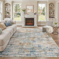 Area Rug for Living Room: 9x12 Washable Neutral Abstract Modern Soft Rugs Non by UERMEI