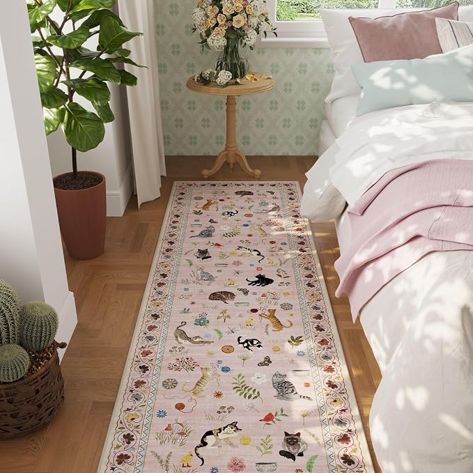 Rugcomf Runner Rug for Kitchen Non Slip 2'6''x8' Washable Rugs - Image 3