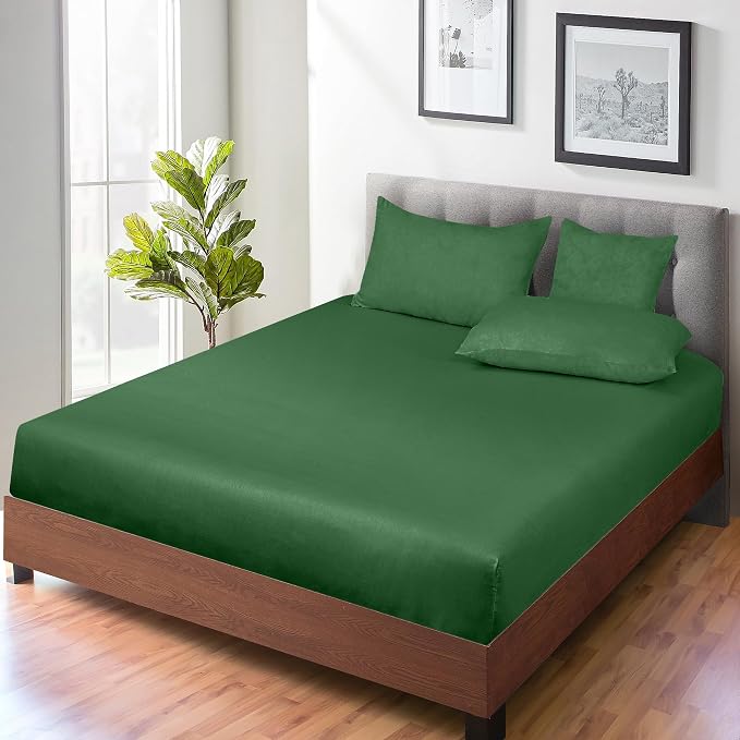 ROYALE LINENS 300 Thread Count 100% Long Staple Combed Cotton Fitted Sheet - Image 6