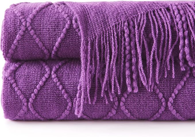 inhand Valentine's Day Gifts Throw Blanket Purple - Image 8