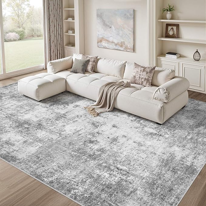 Washable 6X9 Area Rug: Modern Abstract Soft Non-Slip Indoor Rugs Home Decor - Image 8