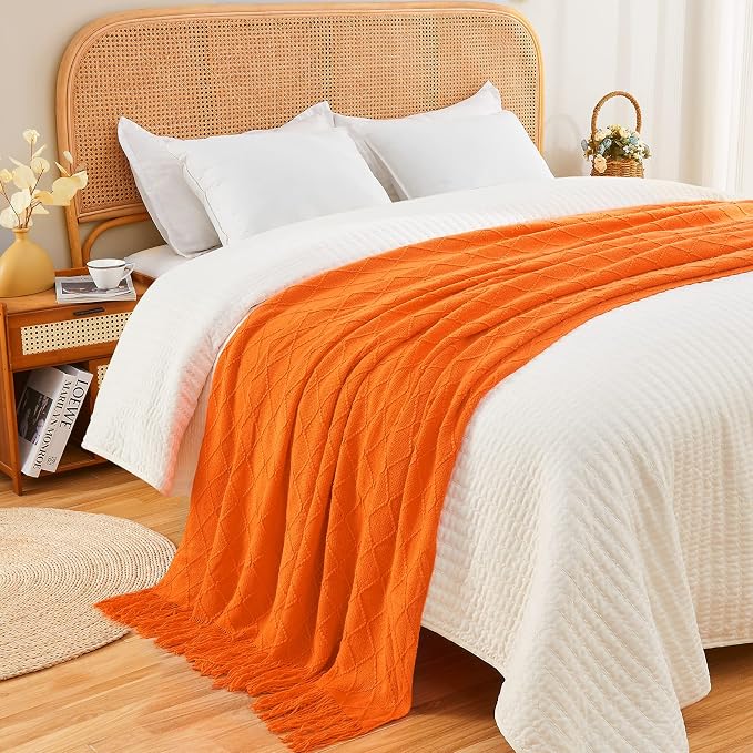 inhand Fall Throw Blanket Burnt Orange - Image 5