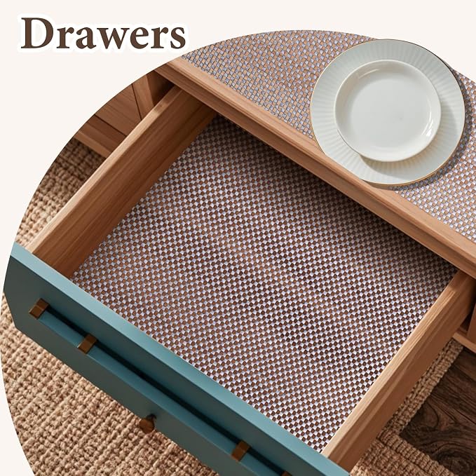 Drawer and Shelf Liner for Kitchen Cabinet: 17 in X 20 Ft Non Slip Waterproof - Image 3