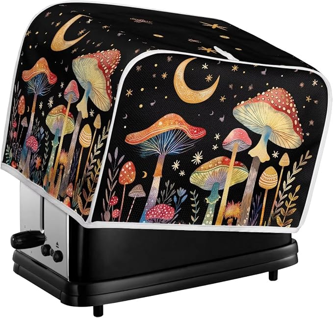 ZFRXIGN Mushroom Toaster Covers 4 Slice Toaster Dust Cover Moon Night Toaster - Image 5