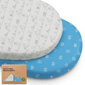 2-Pack Organic Bassinet Sheets for Girls, Boys by KeaBabies
