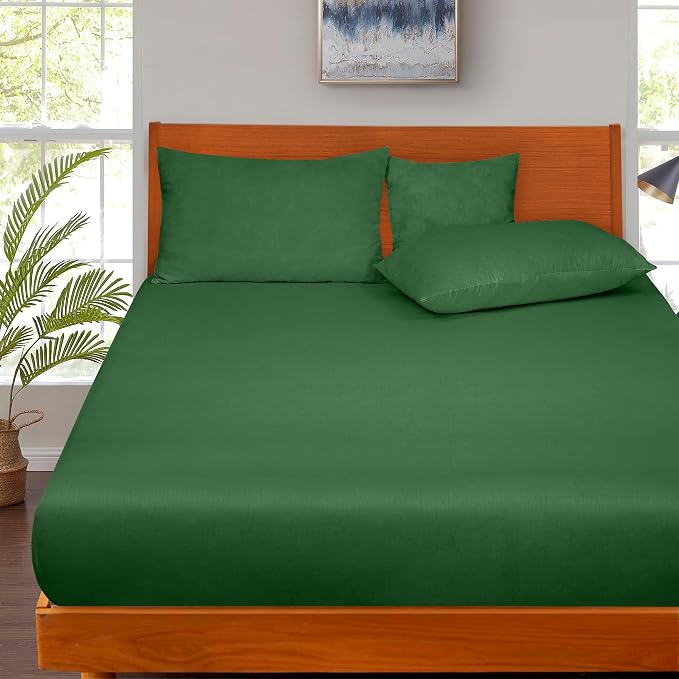 ROYALE LINENS 300 Thread Count 100% Long Staple Combed Cotton Fitted Sheet King - Image 8