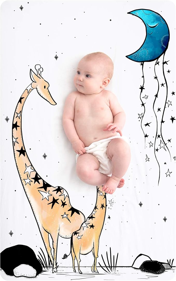 JumpOff Jo – Fitted Mini Crib Sheet by JumpOffJo