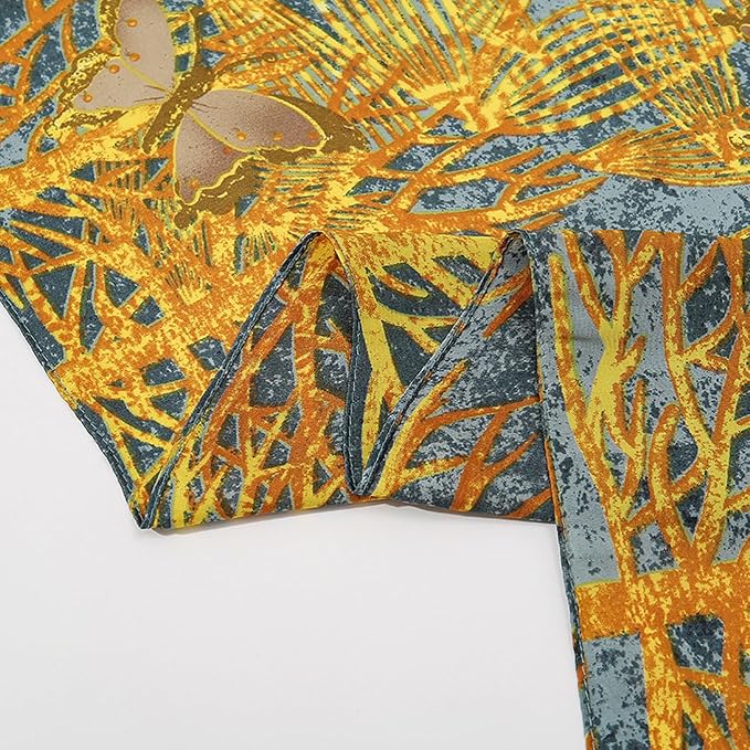 Fashion Scarves Scarf 100% Silk Feeling Scarf Silk Like Scarves Long - Image 8