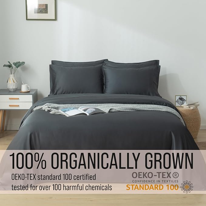 Bella Coterie 6 Piece Luxury Bamboo Viscose King Size Sheet Set | 100% - Image 4