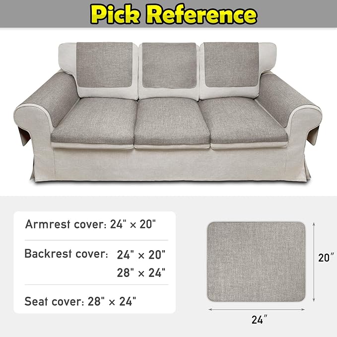 Couch Arm Covers, Waterproof Armrest Cover - Image 6