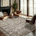 Washable Area Rug 10'x14' Boho Design Non-Shedding Easy Care Ideal by CHAMPLANT