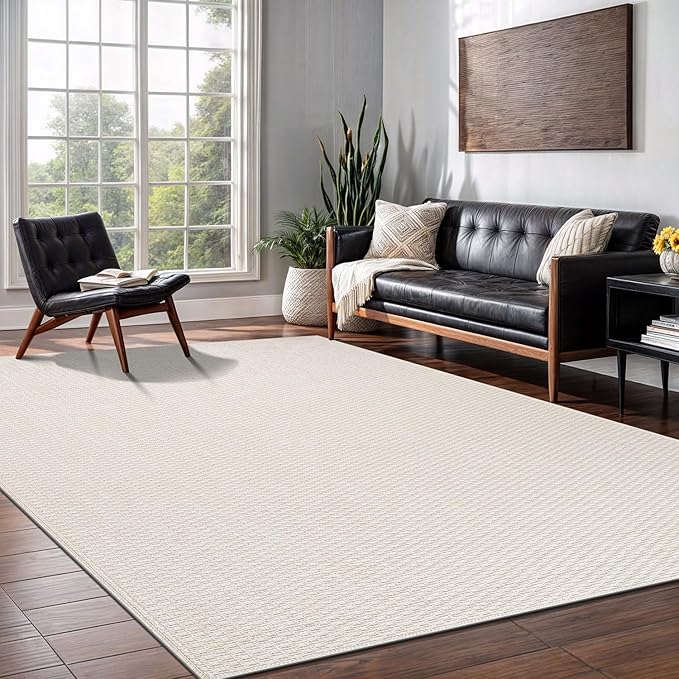 Easy Jute Rug 4x6 Indoor Outdoor Natural Rugs Solid Fiber Rug Woven Area Rug - Image 4