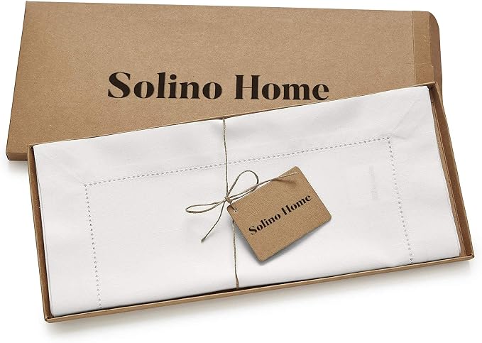Solino Home White Table Runner 48 Inches - Image 6
