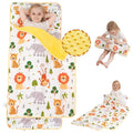 Viviland Toddler Nap Mat with Pillow and Minky Dot Blanket, Rolled Sleeping by VIVILAND