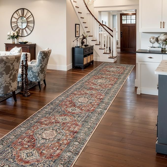 Lahome Oriental Hallway Runner Rug, 2.5x12 Washable Runners by Lahome