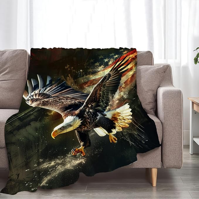 American Eagle Bald Eagle Throw Blanket and Decor - Image 2