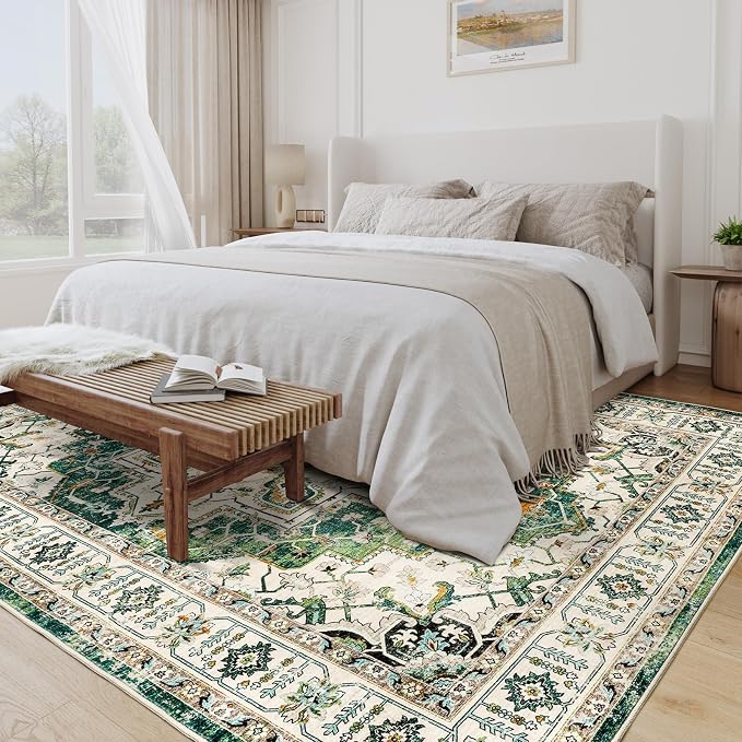 zesthome 9x12 Area Rugs, Stain Resistant Washable Rug, Ultra-Thin Rugs - Image 7