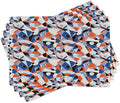 Ambesonne Mid Century Place Mats Set of 4, Mosaic of Various Shapes and Colors by Ambesonne