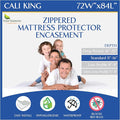 California King Size Mattress Protector Bed Bug Waterproof Zippered Cover by FourSeasonsEssentials