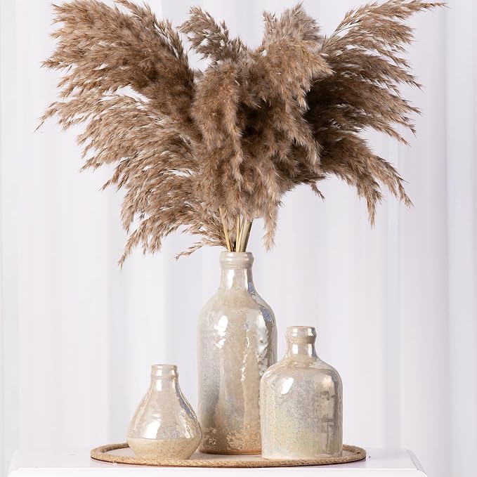 Ceramic Vase Set of 3, Decorative Vases Home Decor Modern Neutral Flower - Image 8