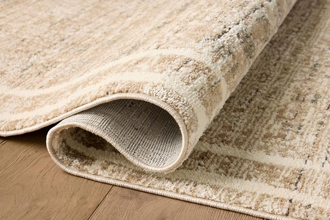 Loloi Jeremiah Brent Bleecker Collection BLE-07 Khaki/Natural 6'-7" x 9'-3" - Image 5