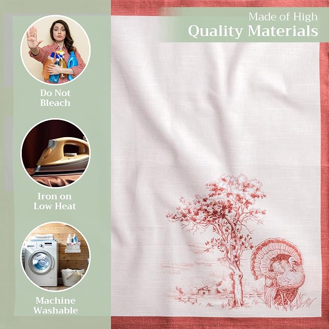Maison d' Hermine Cloth Napkins Set of 4 100% Cotton - Image 3