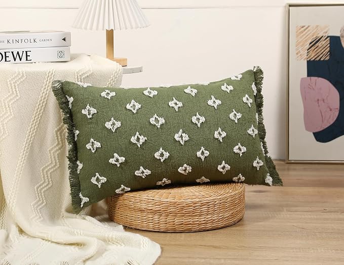Boho Long Lumbar Pillow Cover 14x26 - Image 2