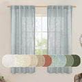 LAMIT Sheer Linen Curtains 63 inches Long by LAMIT