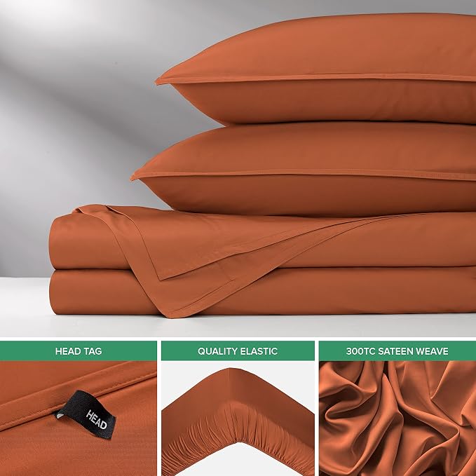 Pure Bamboo Twin Sheets, Genuine 100% Organic Viscose Derived from Bamboo Bed - Image 6