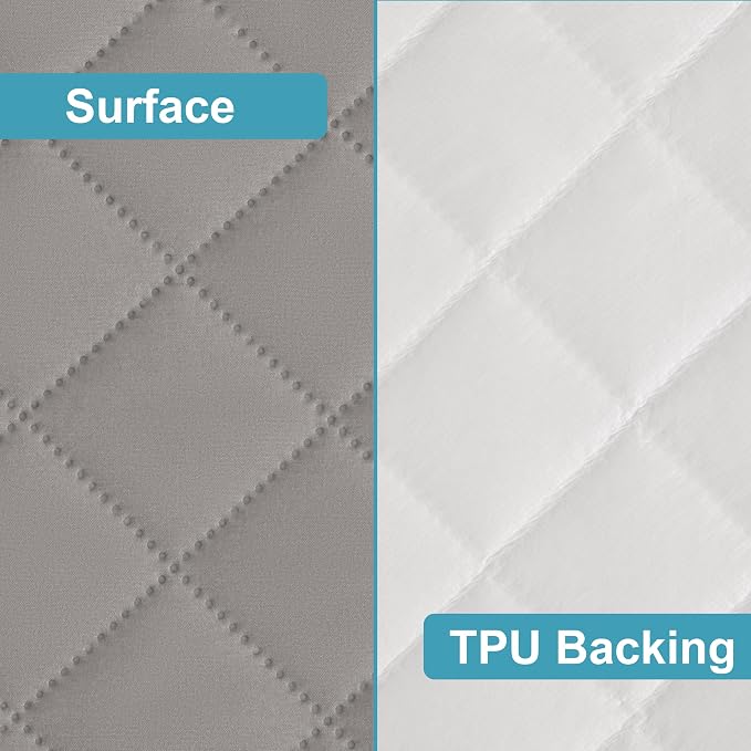 NTBAY 2 Pack Waterproof Crib Mattress Protector, Quilted 28"x52" Toddler Fitted - Image 4