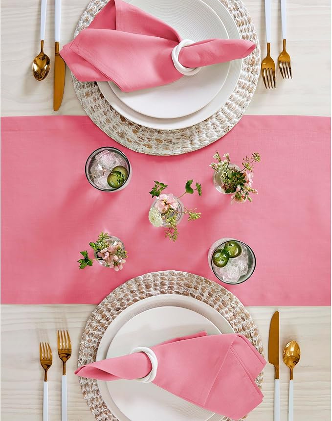 Solino Home Linen Table Runner 72 Inches Long - Image 9