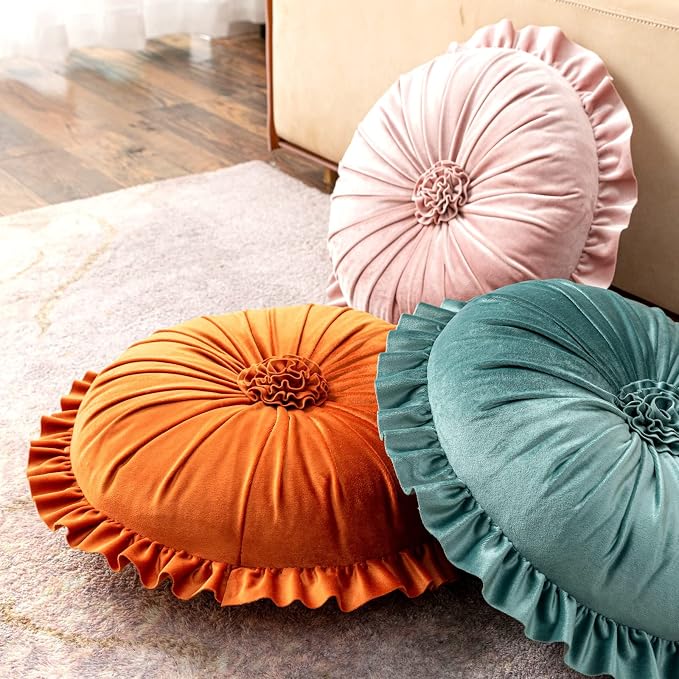 S SSOY Velvet Round Pillow - Image 4