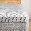 Firm Mattress Topper Queen Size 3 Inch, Cooling Gel & Bamboo Charcoal Memory by HOMRELEXA