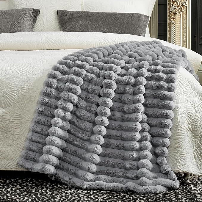 Cozy Bliss Faux Fur Throw Blanket - Image 5