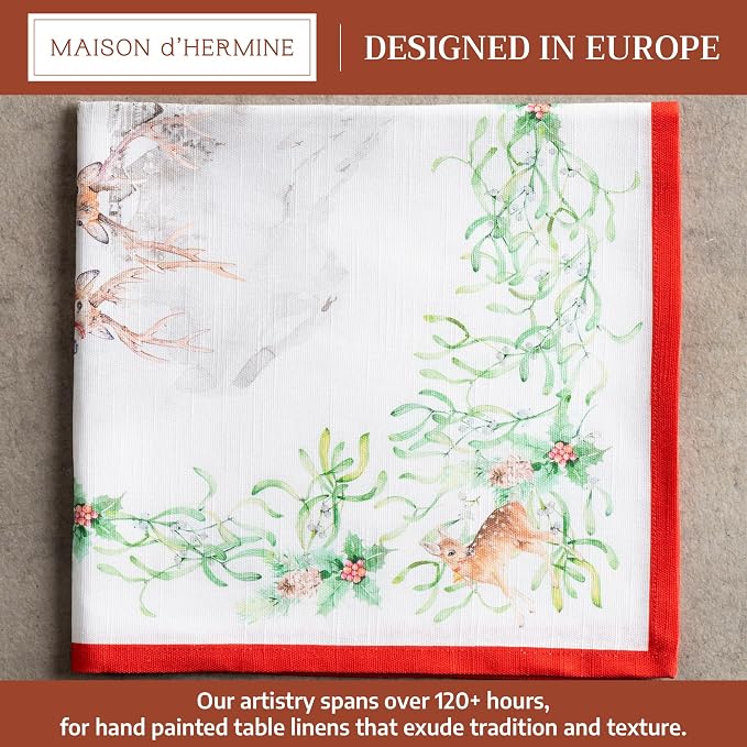 Maison d' Hermine Cloth Napkins Set of 4 100% Cotton - Image 2