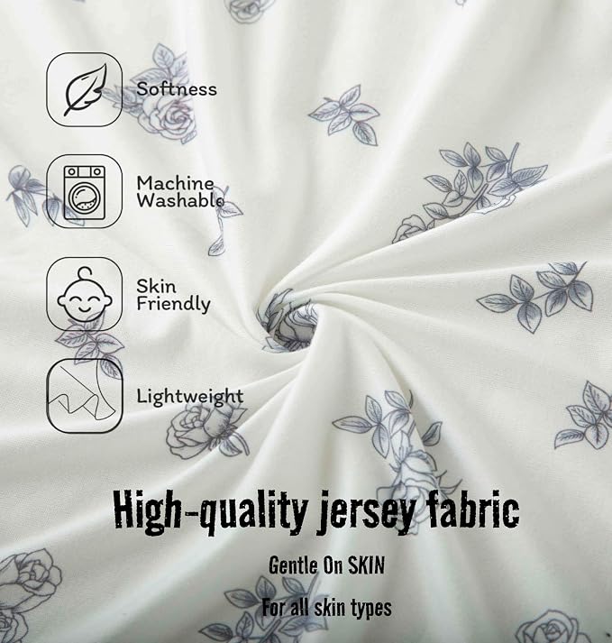 SDY Jersey Bassinet Sheets for Baby Boys and Girls, 32 "x 16 "x 4", 2 Pack - Image 4