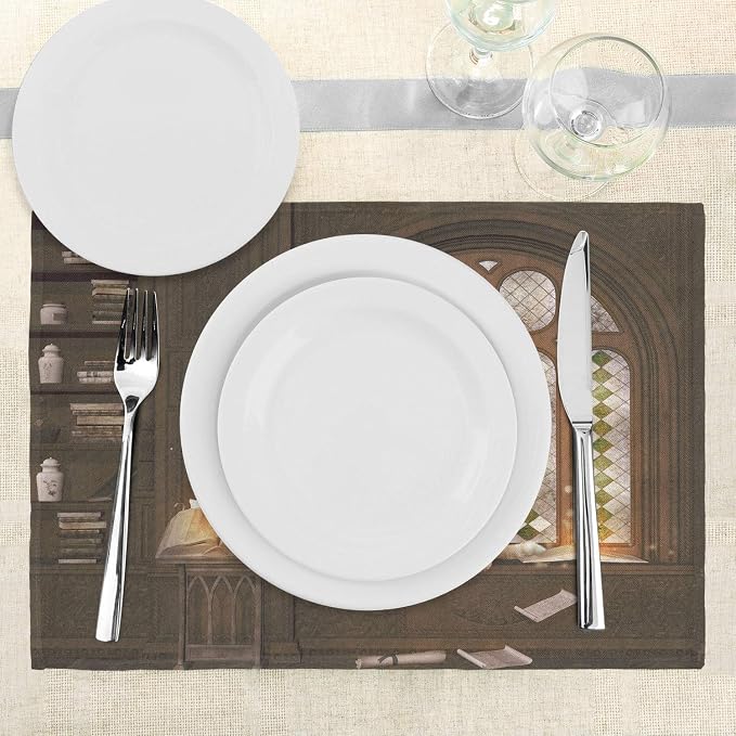 Ambesonne Gothic Place Mats Set of 4, Room - Image 3