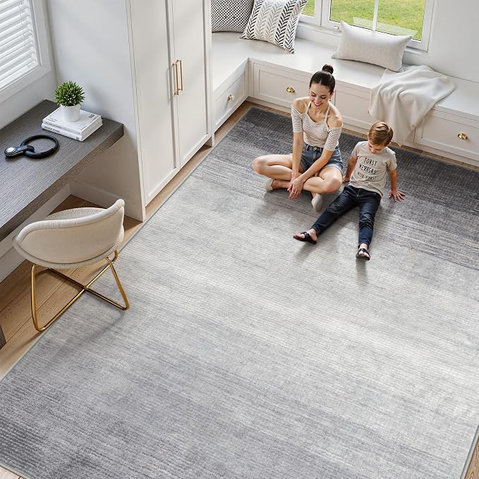 Wonnitar Modern Ombre 5x7 Grey Rugs - Image 6