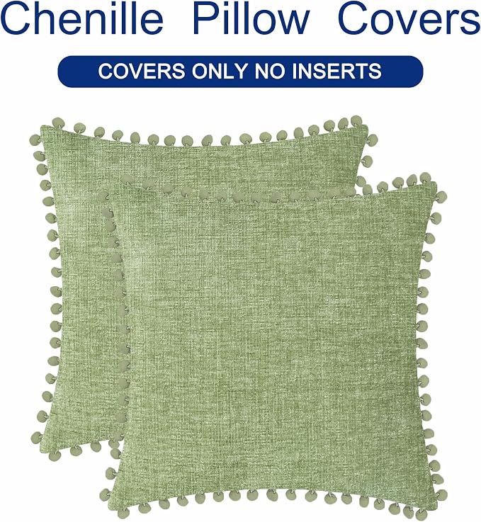 CaliTime Throw Pillow Covers Decorative 22 X 22 Inches Pack of 2 Cozy Solid - Image 6