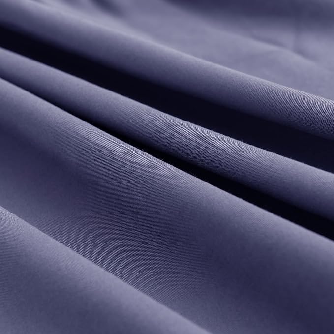 TSUTOMI Navy Blue Bed Skirt King Size Ruffled Bed Skirt - Image 4