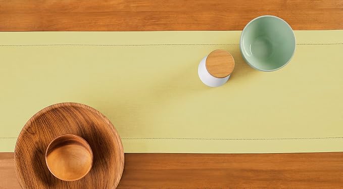 Solino Home Yellow Table Runner 108 Inches Long - Image 3