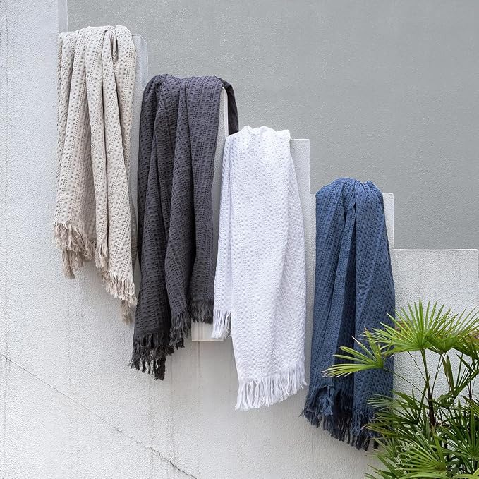 100% Cotton Waffle Queen Blanket - Image 7