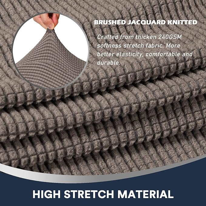 Stretch Sofa Arm Covers Spandex Jacquard Anti-Slip Couch Arm Covers - Image 4