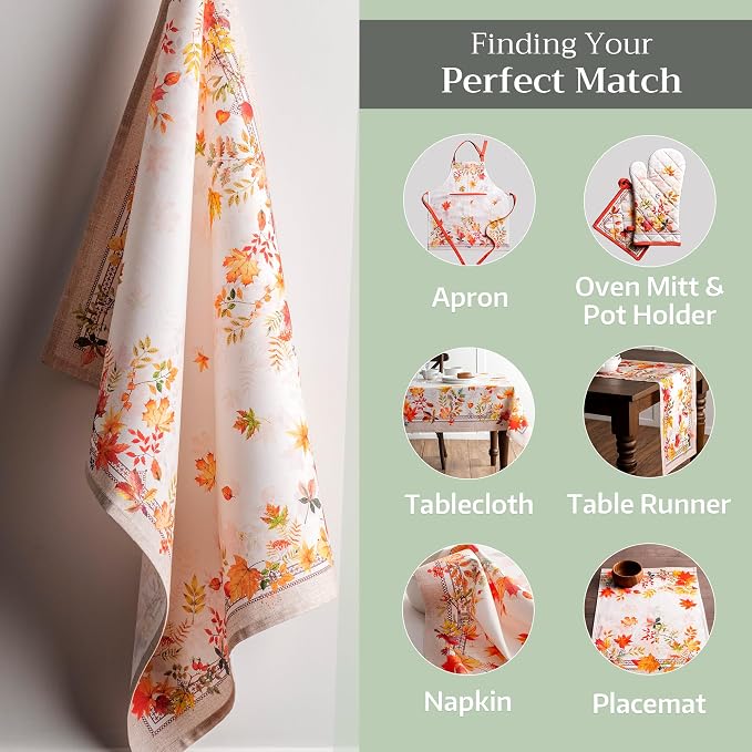 Maison d' Hermine Kitchen Towels Set of 3 100% Cotton 20" x 27.5" Reusable - Image 6